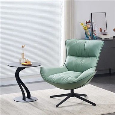 كرسي منجد بظهر ناعم من القماش المخملي